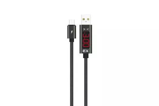 Кабель Micro USB 2.0(Bm)-USB 2.0(Am), 3A, 1м, черный Exployd Classic Display (EX-K-1046)