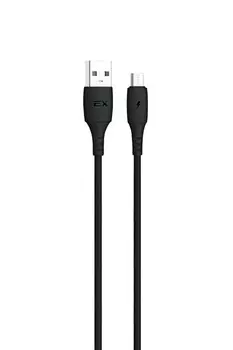 Кабель Micro USB 2.0(Bm)-USB 2.0(Am), 3A, 1м, черный Exployd (EX-K-1283)