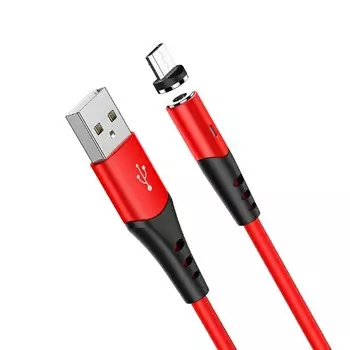 Кабель Micro USB 2.0(Bm)-USB 2.0(Am), экранированный, 2A, 1м, красный HOCO Honorific X60 (6931474744982)