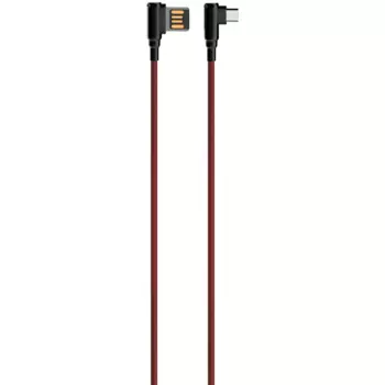 Кабель Micro USB 2.0(Bm)-USB 2.0(Am), угловой, 2.4A, 1м, красный LDNIO LS421 (LD_B4623)