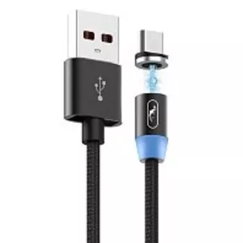 Кабель Micro USB-USB, 2.4A быстрая зарядка, 1м, черный SKYDOLPHIN S59V (206460)