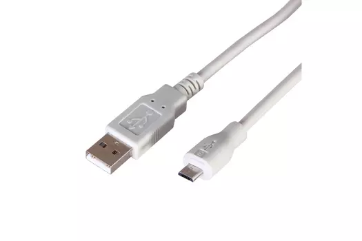 Кабель Micro USB-USB, 1.8м, белый REXANT (18-1164)