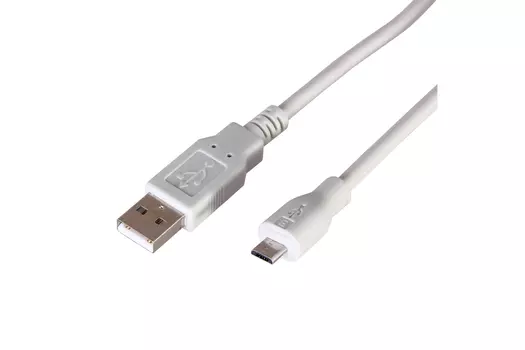 Кабель Micro USB-USB, 3м, белый REXANT (18-1166)