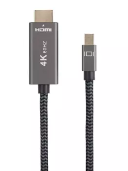 Кабель Mini DisplayPort(20M)-HDMI(19M) 4K, экранированный, 1.8 м Telecom (TA562M-1.8M)