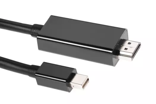 Кабель Mini DisplayPort(M)-HDMI(19M) 4K, 1.8м, черный Telecom (TA696-1.8M)
