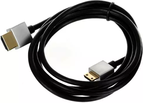 Кабель Mini HDMI(19M)-HDMI(19M) v1.4 4K, 1.5 м, черный REXANT 17-6713 (17-6713)