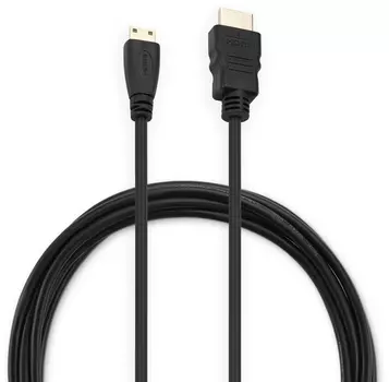 Кабель Mini HDMI(19M)-HDMI(19M) v1.4, 3 м, черный Buro BHP-MINHDMI-3 (1478825)