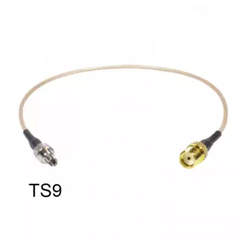 Кабельная сборка SNR, CRC9male(121L)/SMAfemale с гайкой(S-231L GGT) (0.15M RG-316U CRC9maleSMAfamale)