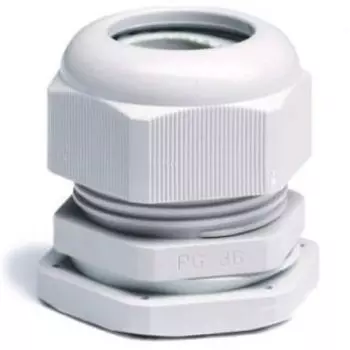 Кабельный держатель DKC, ф9-14мм, PG16, для резьбы с внешним ф22,50мм, IP68, цвет серый (52900)