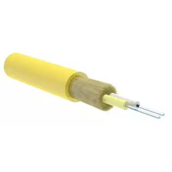 Кабель оптический Alpha Mile Distribution, одномодовый, G.652.D, двойной, 1км, желтый (608-01-02)