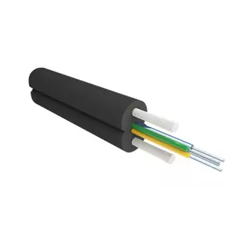 Кабель оптический Alpha Mile одномодовый, 9/125мкм, G.657.A2, 4 волокна, 1км, черный (604-02-04)