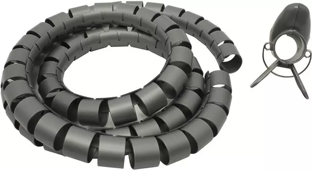 Кабель-органайзер Hama Cable Bundle Tube, 30mm, 1.5m, серебристый (H-20601/00020601)