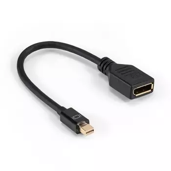 Кабель-переходник (адаптер) DisplayPort(20M)-Mini DisplayPort(M), 15 см, черный Exegate EX-CC-mDPM-DPF-0.15 (EX294716RUS)