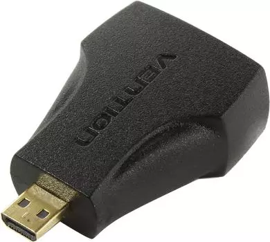 Кабель-переходник (адаптер) HDMI(19F)-Micro HDMI(19M), 5 см, черный Vention AITB0 (AITB0)