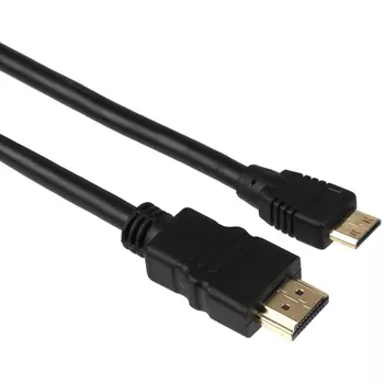Кабель-переходник (адаптер) HDMI(19M)-Mini HDMI(19M) v1.4, 1.8 м, черный Exegate