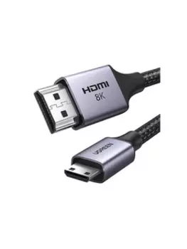 Кабель-переходник (адаптер) HDMI(19M)-Mini HDMI(19M) v2.1 4K/8K, экранированный, 2 м, черный UGREEN HD163 (15515)