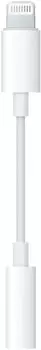 Кабель-переходник (адаптер) Jack 3.5mm(F)-Lightning 8-pin(M), 10 см, белый Apple A1749 (MMX62FE/A)