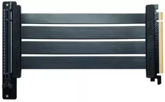 Кабель-переходник (адаптер) PCI-Ex16-PCI-Ex16, черный Phanteks Flat Line, 220мм/90град. (PH_CBRS4_0_FL22_RU)