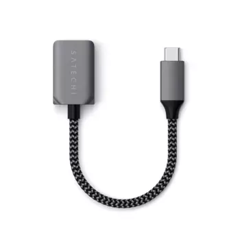 Кабель-переходник (адаптер) USB Type-C(m)-USB(Af), 3 см, серый, Satechi (ST-UCATCM)