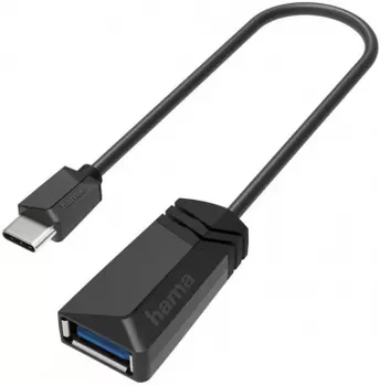 Кабель-переходник (адаптер) USB 3.0 Type-C(m)-USB 3.0(Af), черный Hama H-200312 (00200312)