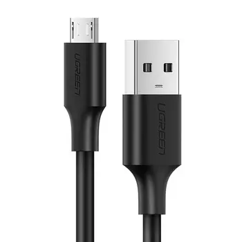 Кабель-переходник (адаптер) USB-Micro USB, экранированный, быстрая зарядка, 2 м, черный, UGREEN US289 (60138_)