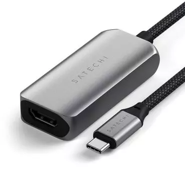Кабель-переходник (адаптер) USB Type-C(m)-HDMI(19F) v2.0b 4K/8K, серый Satechi (ST-AC8KHM)