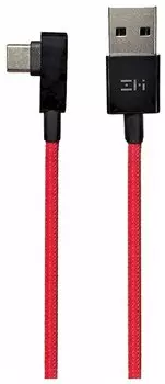 Кабель-переходник (адаптер) USB-USB Type-C, OTG, прямой/угловой, 1.5 м, красный, ZMI AL755 (AL755 RED)