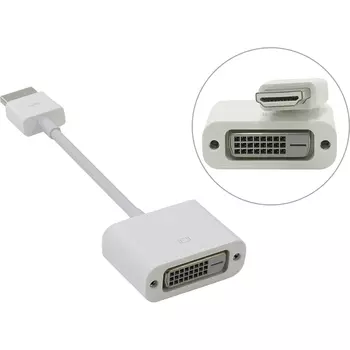 Кабель-переходник HDMI-DVI Apple, Белый (MJVU2ZM/A)