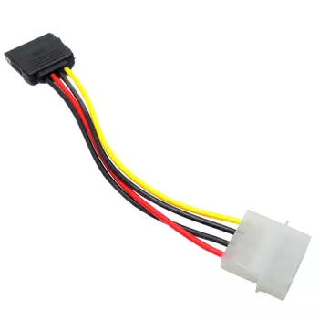 Кабель-переходник питания (адаптер) Molex(M)-SATA ORIENT, 15 см, прямой (C907)