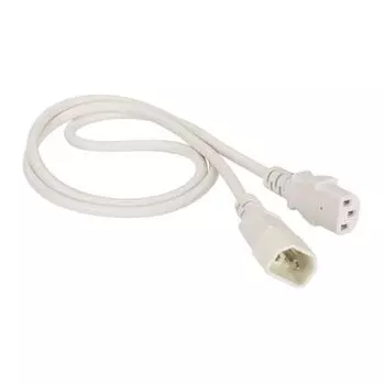 Кабель питания C13-C14, 10А, 10 м, белый, Lanmaster (LAN-PP13/14-10-WH)