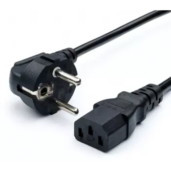 Кабель питания Europlug(M)-IEC-320-C13 угловая вилка/прямой штекер, 3 м, черный GoPower (00-00027328)