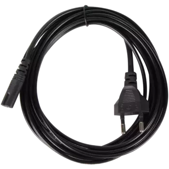 Кабель питания Europlug(M)-IEC-320-C7, 3А, для аудио-видео техники, 3 м, черный Aopen (ACE023-3M)