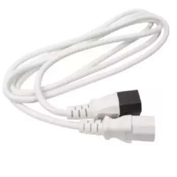 Кабель питания IEC-320-C13-IEC-320-C14, 10А, 1.8 м, белый Fillum (FL-PC-C13/C14-C1-1.8-WH)