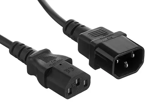 Кабель питания IEC-320-C13-IEC-320-C14, 6A, 1м, черный Exegate (EP280621RUS)