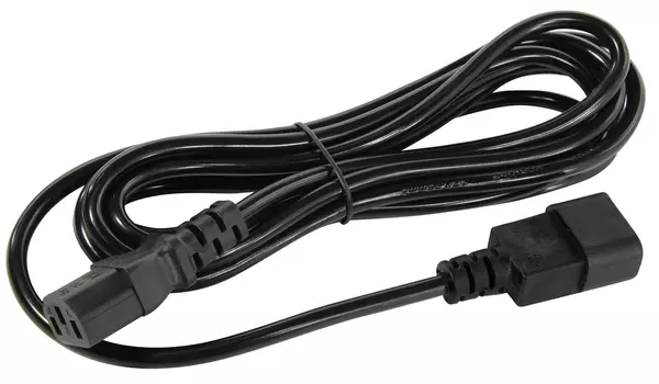 Кабель питания IEC-320-C13-IEC-320-C14, 10A, 5м, черный 5bites PC107-50A (PC107-50A)