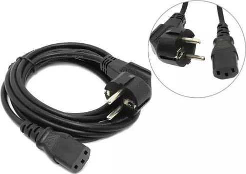 Кабель питания IEC-320-C13-IEC-320-C13, 3м, черный VCOM (CE021-CU0.5EURO-3M)