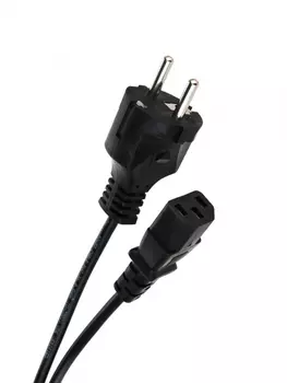 Кабель питания IEC-320-C13-Schuko (Euro)(M), 220В, 3м, черный Telecom (TP021-3.0-BK)