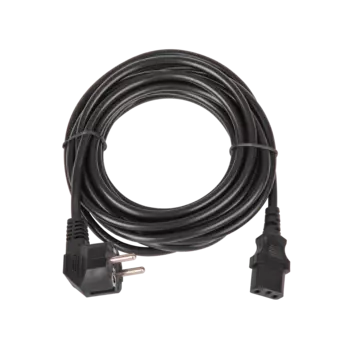 Кабель питания Schuko (Euro)(M)-IEC-320-C13, 6A, 220В, 5м, черный TLK (TLK-PCC06-050)
