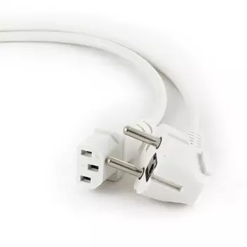 Кабель питания Schuko (Euro)(M)-IEC-320-C13, 10A, 1.8м, белый Cablexpert (PC-186W-VDE)