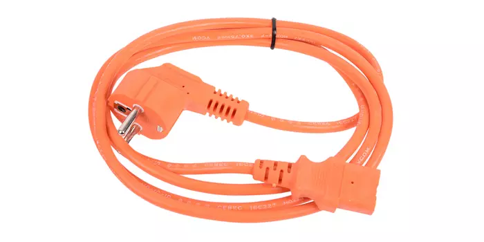 Кабель питания Schuko (Euro)(M)-IEC-320-C13, 10A, 1.8м, оранжевый VCOM (CE021-CU0.75-1.8M-O)