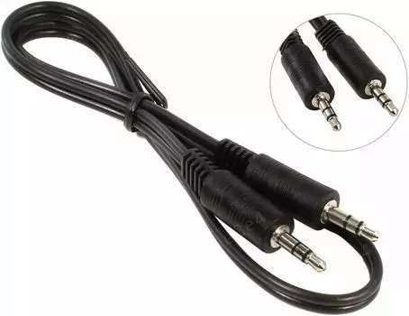 Кабель соединительный 5bites Jack 3.5-Jack 3.5, 50см, черный (AC35J-005M)