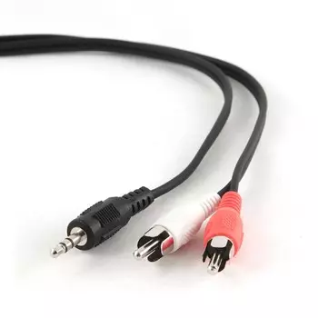 Кабель соединительный Cablexpert Jack 3.5-2xRCA(M), 1.5м, черный (CCA-458)