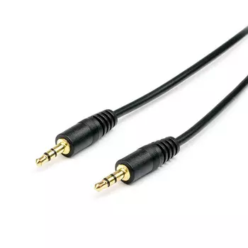 Кабель соединительный Jack 3.5mm(M)-Jack 3.5mm(M), 1.5м, черный ATCOM AT7395 (AT7395)