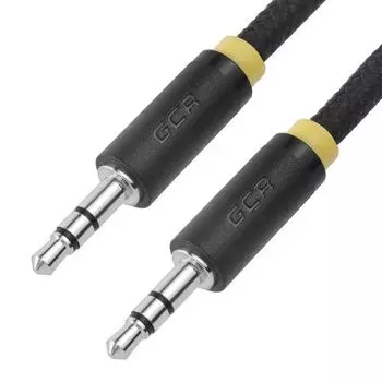 Кабель соединительный Jack 3.5mm(M)-Jack 3.5mm(M), 1.5 м, черный/желтый Greenconnect (GCR-AVC8114-1.5m)