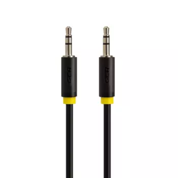 Кабель соединительный Jack 3.5mm(M)-Jack 3.5mm(M), 1 м, черный/желтый Greenconnect (GCR-AVC1114-1.0m)