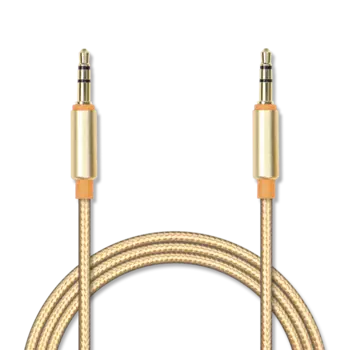 Кабель соединительный Jet.A Jack 3.5-Jack 3.5, 1.5м, золотистый (JA-AC02 1.5m Gold)