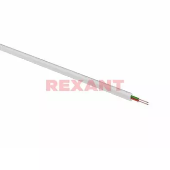 Кабель телефонный REXANT ШТЛП-2, многожильный, CU, 100м, белый (01-5001)