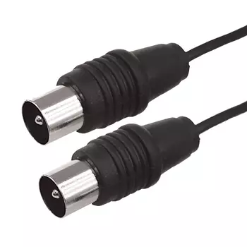 Кабель TV(M)-TV(M), экранированный, 5 м, черный REXANT (17-5024)