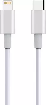 Кабель USB 2.0 Type-C(m)-Lightning 8-pin(m), 2.4A быстрая зарядка, 1м, белый Smartbuy PD fast charging (iK-512FC white PD)