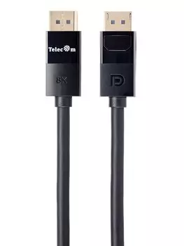 Кабель-удлинитель DisplayPort (M)-DisplayPort (M) v1.4 4K, 8K, экранированный, 5 м, черный Telecom (TCG755-5M)
